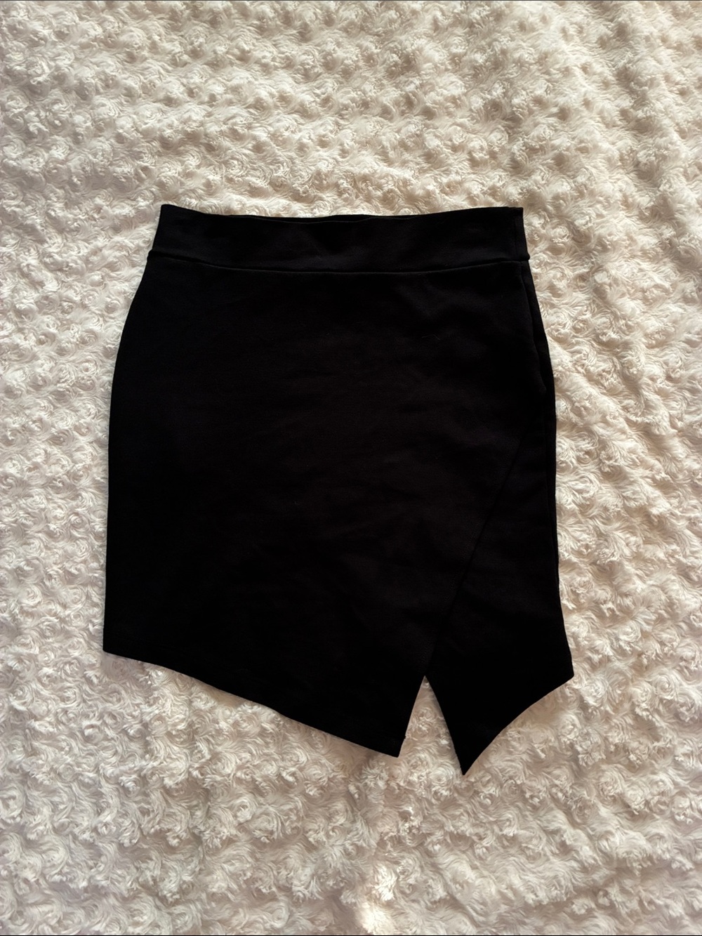Forever 21 Black Asymmetrical Mini Skirt